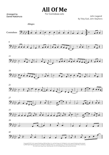 All Of Me (arr. Daniel Nakamura)