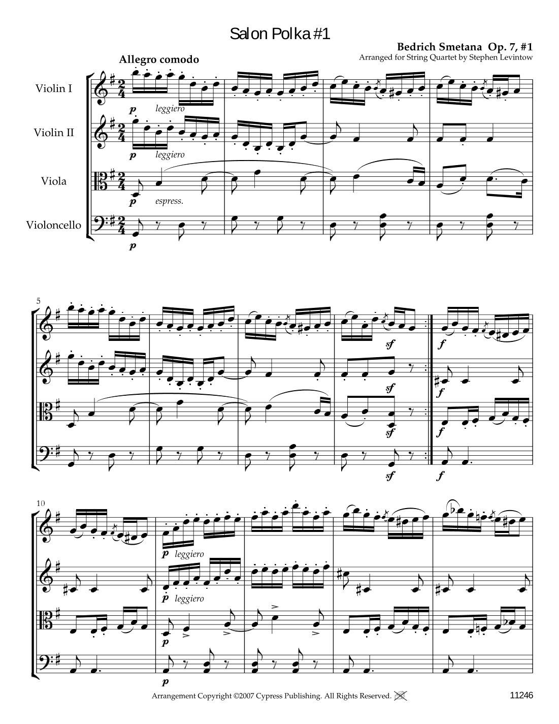 Salon Polka #1 (arr. Stephen Levintow)