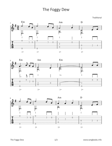 The Foggy Dew (arr. Bettina Schipp)