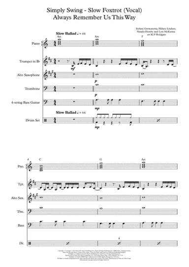 Always Remember Us This Way (arr. Kevin P Holdgate)