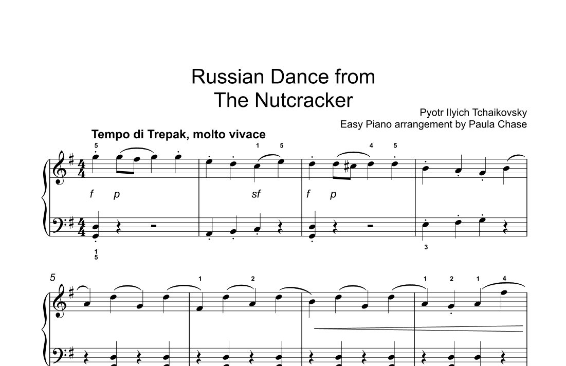 Russian Dance "Trepak" from "The Nutcracker" (arr. Paula Chase)