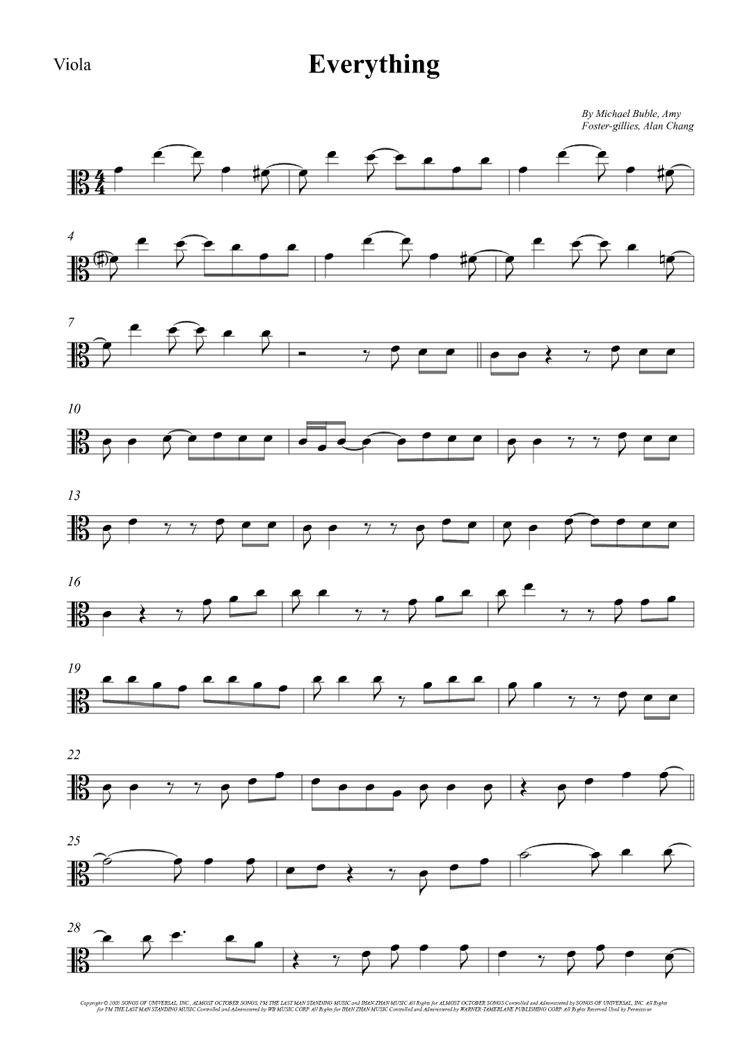 Everything (arr. Wesley S. SIlva)