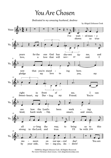 You Are Chosen | Christian Wedding Song