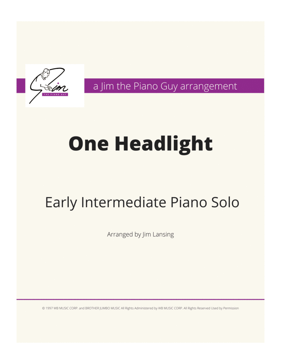 One Headlight (arr. Jim Lansing)