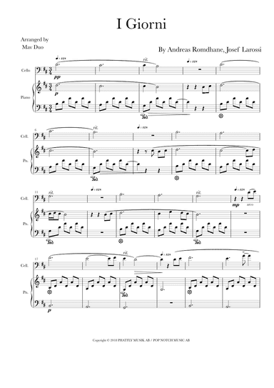 I Giorni (arr. Mav Duo)