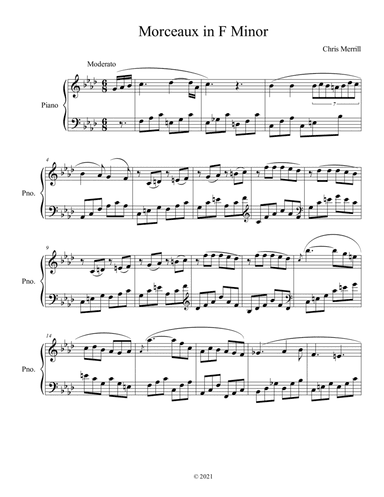 Morceaux in F Minor