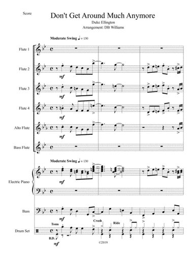Don't Get Around Much Anymore (arr. DB Williams)