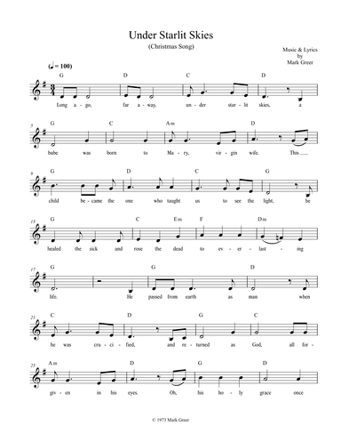 Under Starlit Skies (Christmas Song)