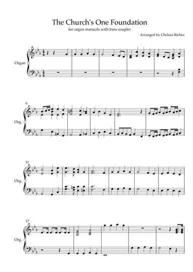 The Church’s One Foundation (arr. Chelsea Riches)