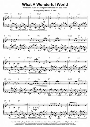 What A Wonderful World (arr. Kevin P. Holt)