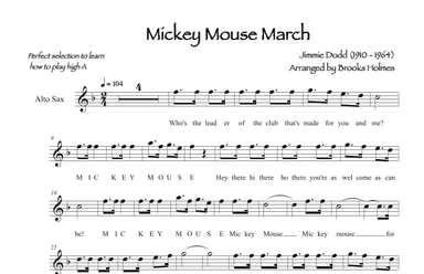 Mickey Mouse March (arr. Brooks Holmes)