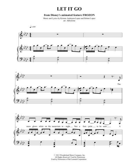 Let It Go (from Frozen) (arr. John Kim)