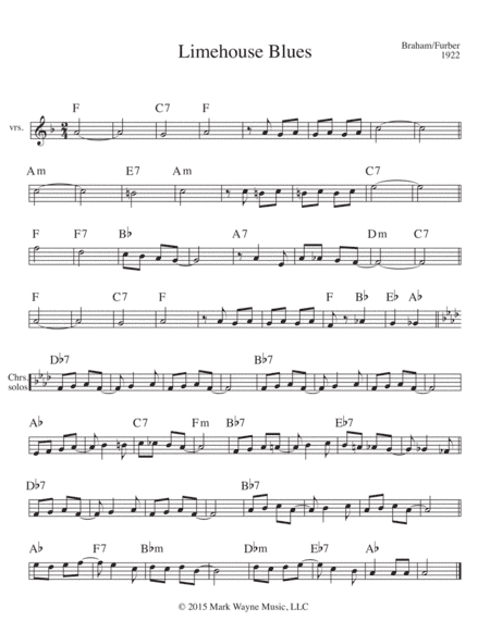 Limehouse Blues (arr. Mark W. Huxhold)