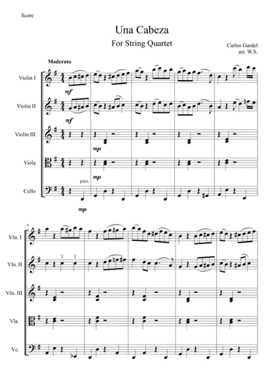 Pour Una Cabeza (arr. Lazy Sheet Music)