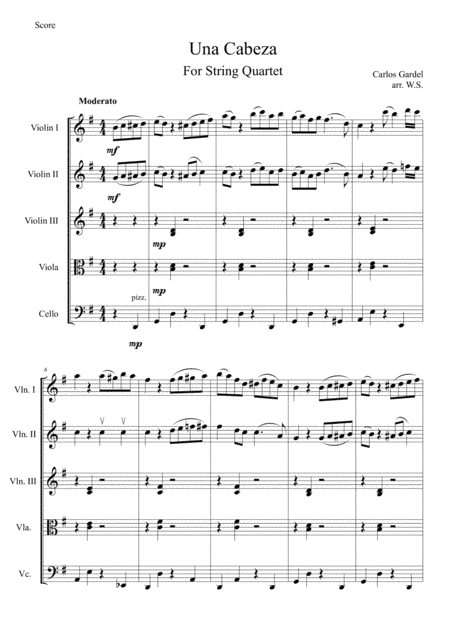 Pour Una Cabeza (arr. Lazy Sheet Music)