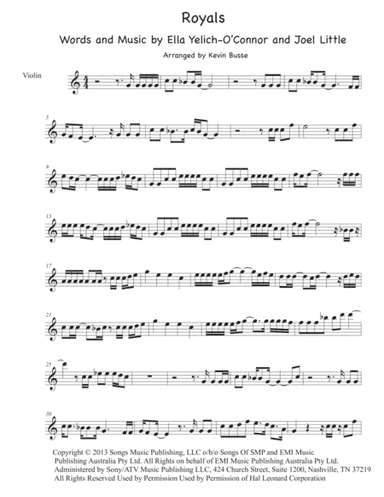 Royals (arr. Kevin Busse)