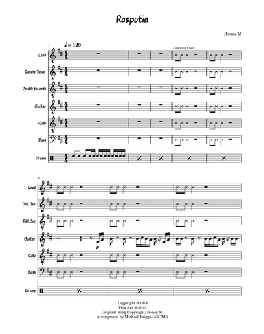 Rasputin (arr. Michael Briggs)
