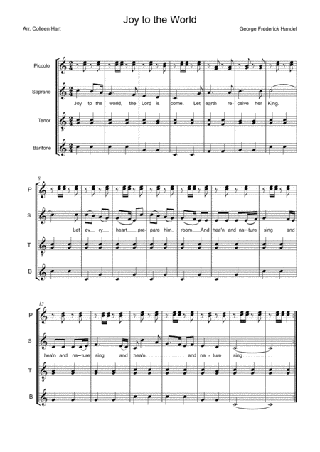 Joy to the World arr. Colleen Hart (arr. Colleen Hart)