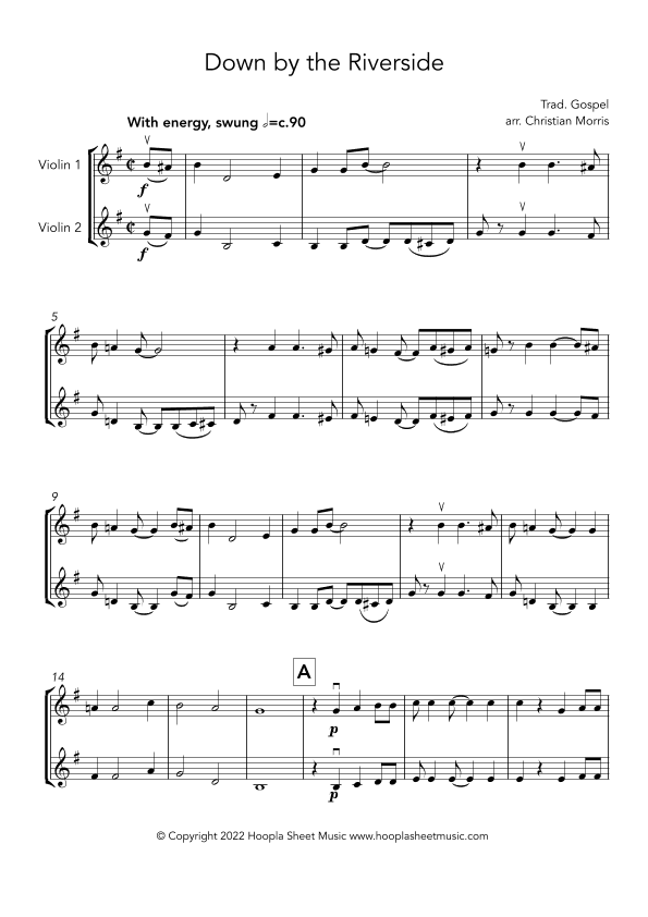 Down by the Riverside (arr. Christian Morris)
