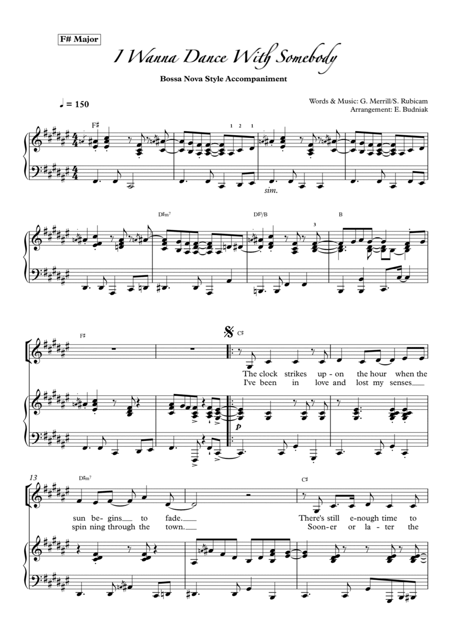 I Wanna Dance With Somebody (arr. Eva Budniak)