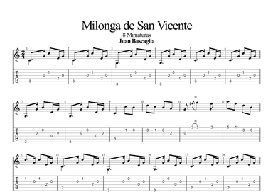 Milonga de San Vicente (Argentine Folk) (arr. Leonardo Ramos)