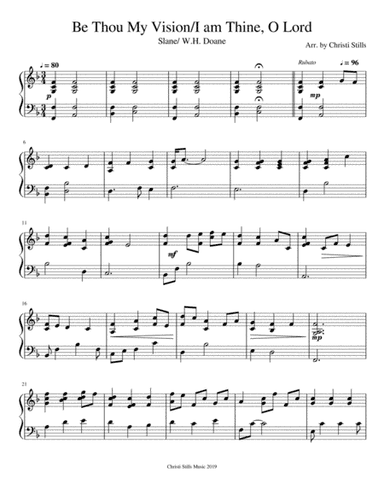 Be Thou My Vision/I am Thine O Lord (arr. Christi Stills)