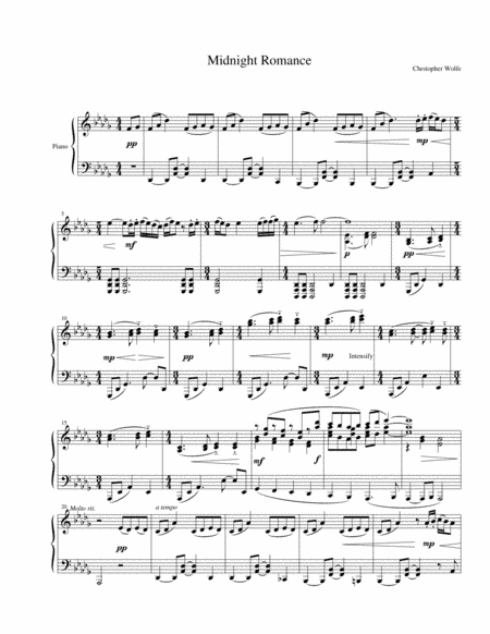 Midnight Romance - Piano solo