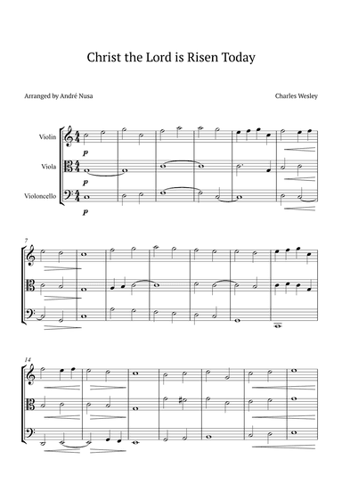 Christ the Lord is Risen Today (arr. André Nusa)