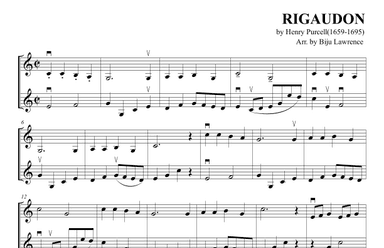 Rigaudon (arr. Biju Lawrence)