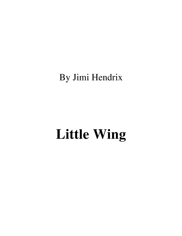 Little Wing (arr. RWM)