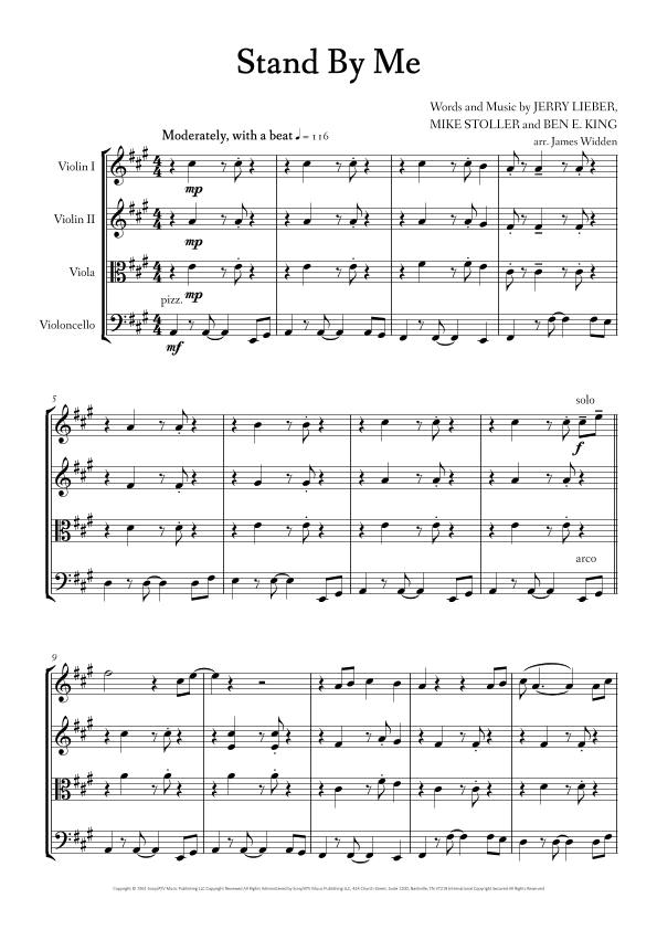Stand By Me (arr. James Widden)
