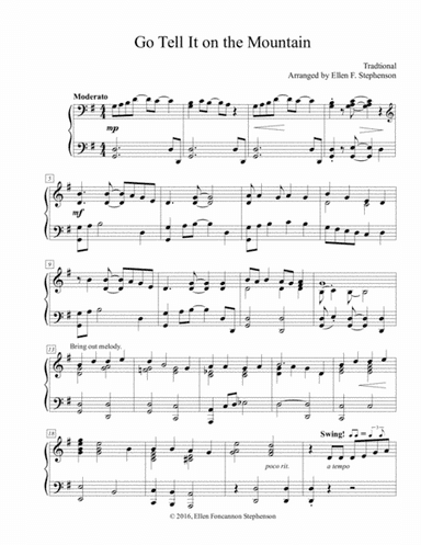 Go Tell It on the Mountain (arr. Ellen Foncannon Stephenson)