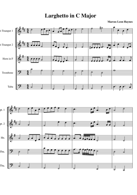 Larghetto in C Major from "Wake Up!"