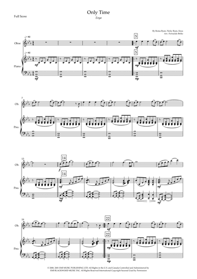 Only Time (arr. Fernando Britto)