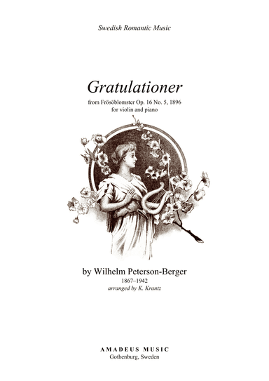Gratulationer for violin and piano (arr. K. Krantz)