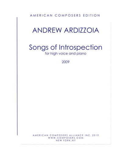 [Ardizzoia] Songs of Introspection
