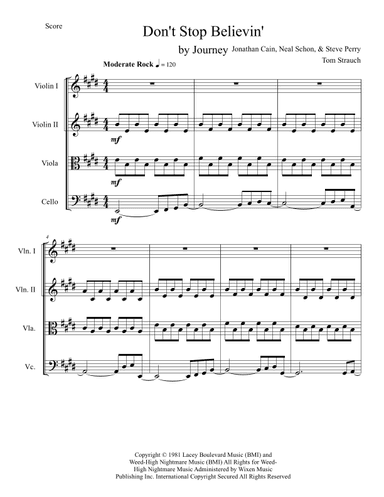 Don't Stop Believin' (arr. Tom Strauch)