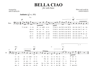 Bella Ciao (arr. Art.o Artaud)