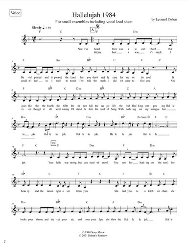 Hallelujah (arr. R G Roth)
