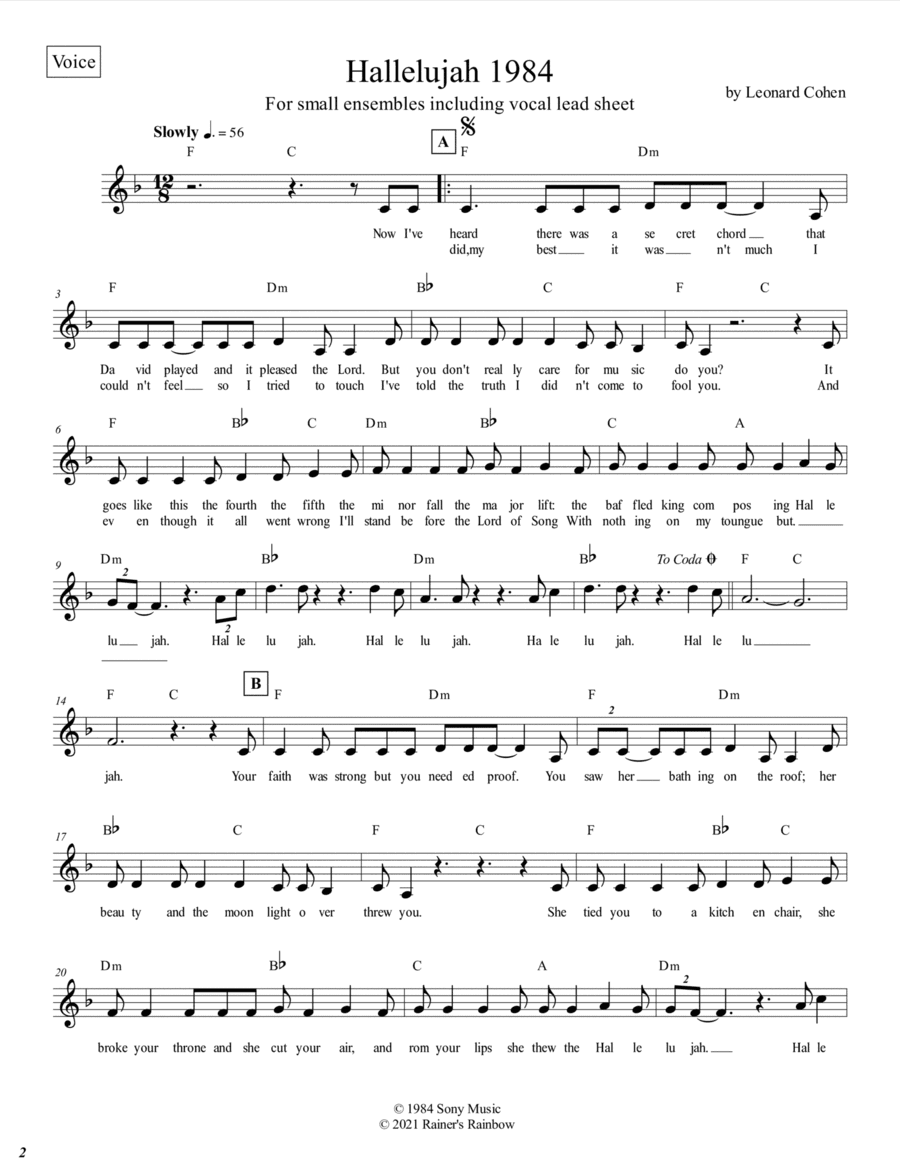 Hallelujah (arr. R G Roth)