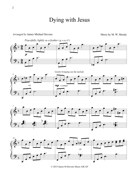 Dying with Jesus (arr. James Michael Stevens)