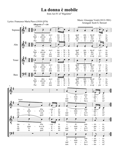 La donna è mobile (arr. Scott S. Stewart)