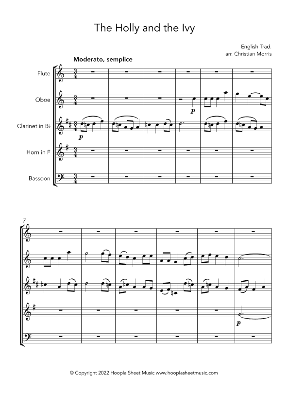 The Holly and the Ivy (arr. Christian Morris)