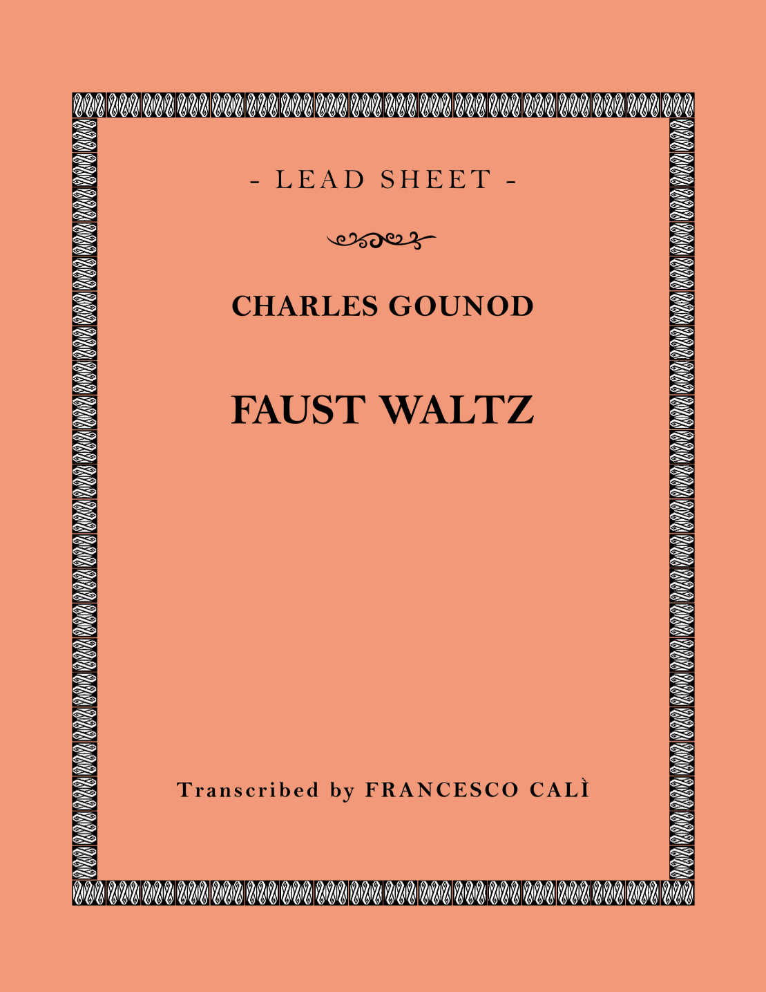 Faust Waltz (arr. Francesco Calì)