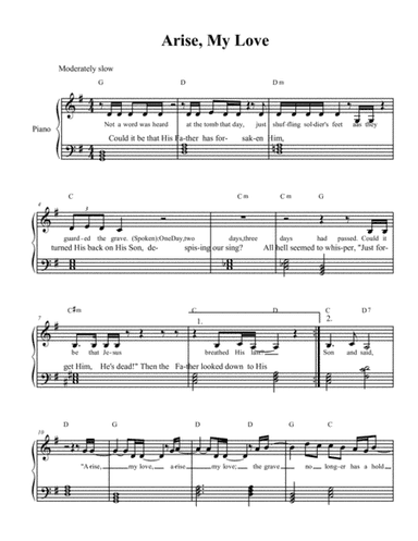 Arise, My Love (arr. Diane M. McGahee)