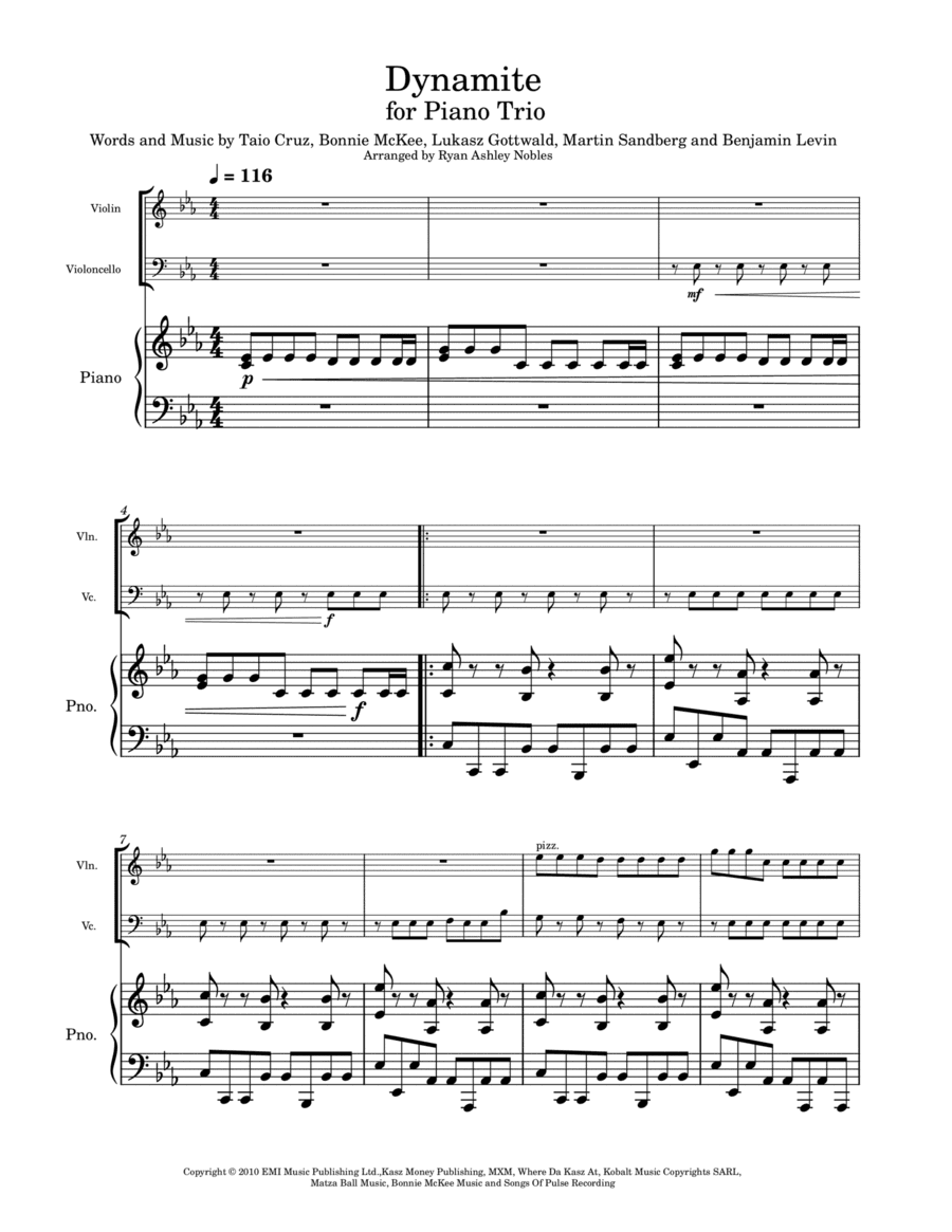 Dynamite (arr. Ryan Nobles)