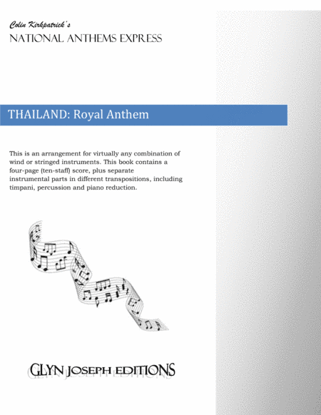 Thailand Royal Anthem: Phleng Sansoen Phra Barami (arr. Colin Kirkpatrick)