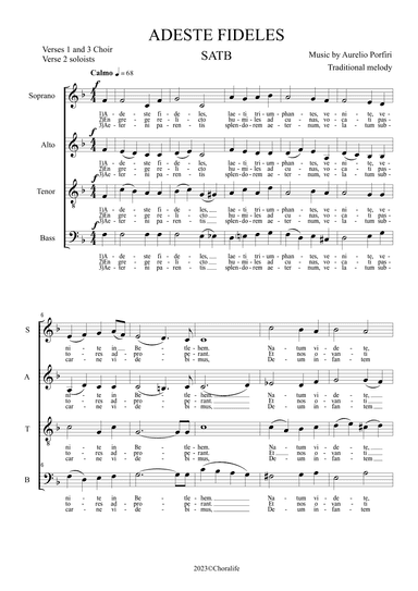 ADESTE FIDELES (arr. Aurelio Porfiri)