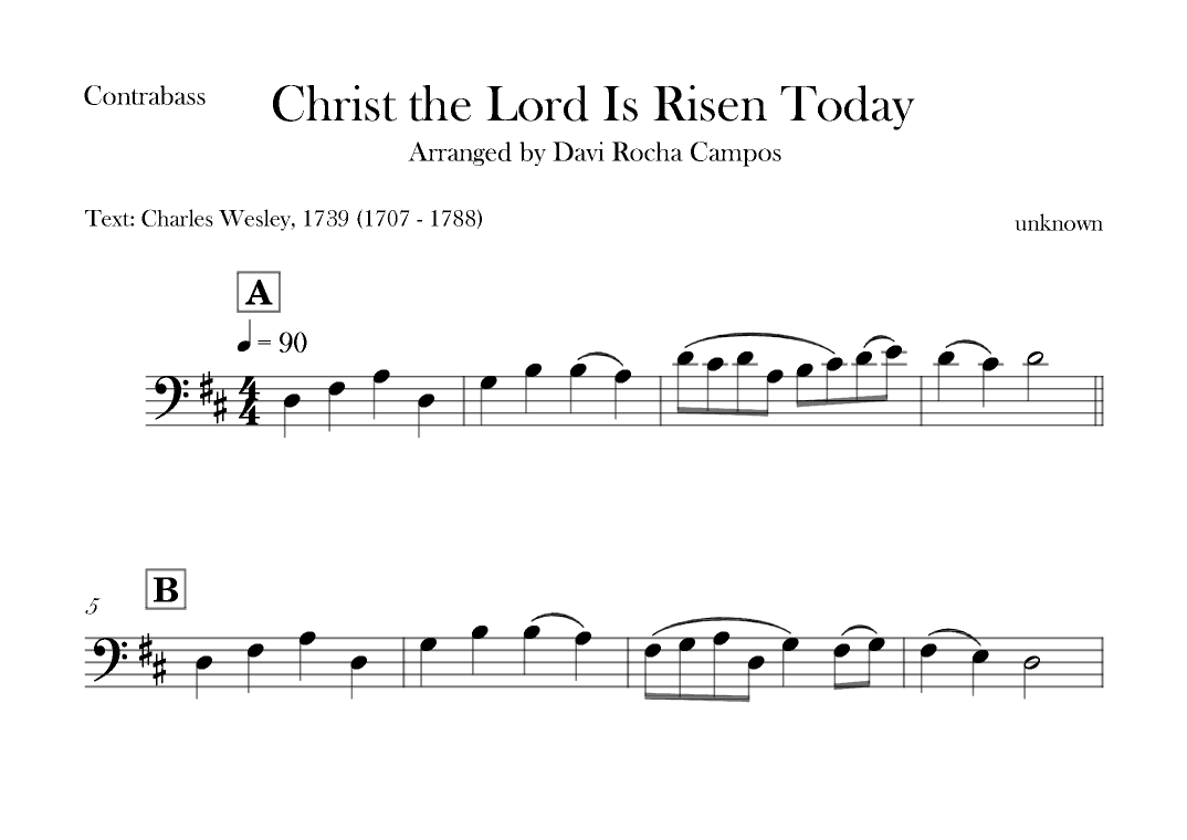 Christ the Lord is Rises today (arr. Davi Rocha Campos)