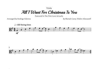 All I Want For Christmas Is You (arr. Rodrigo Faleiros)